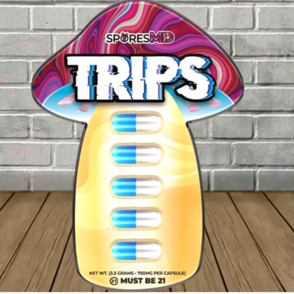 SporesMD Trips Nootropic Mushroom Capsules 5ct
