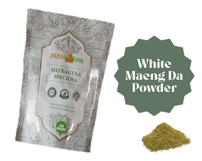 Golden Monk White Maeng Da Kratom Powder