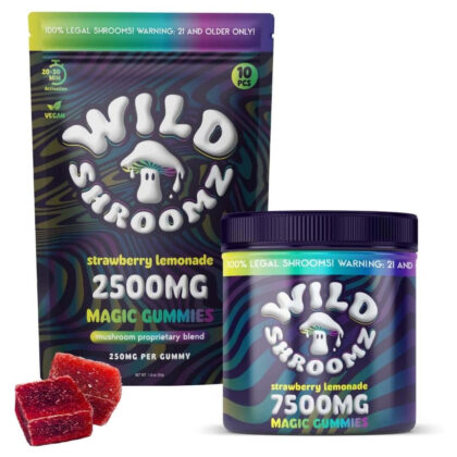 Wild Shroomz Delta 9 THC + Lion's Mane Mushroom Gummies