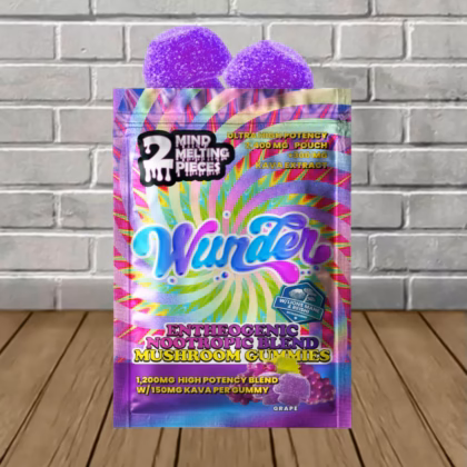 Wunder Entheogenic Grape Mushroom Blend + Kava Gummies 12000mg
