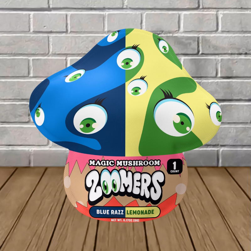 Zoomers Mushroom Gummies - Blue Razz