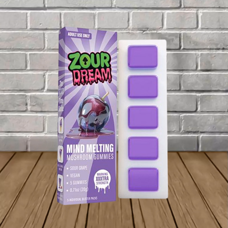 Zour Dream Mind Melting Mushroom Gummies - Grape