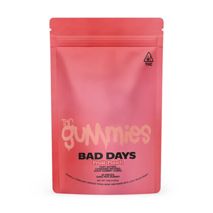 Bad Days D9 Fruit Punch Gummies | (20ct) 200mg