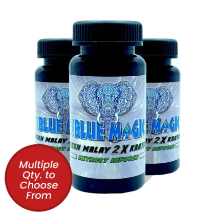 Blue Magic Green Malay Kratom Capsules