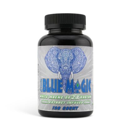 Blue Magic White Maeng Da 2X Kratom Capsules