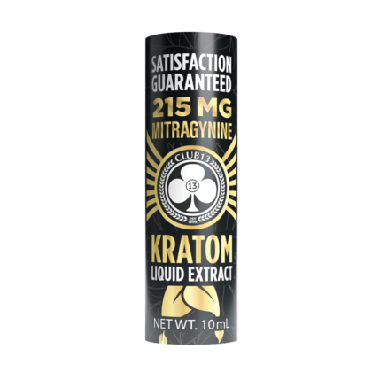 Club13 Black & Gold Label Extract Kratom Shot, 215mg, 10mL