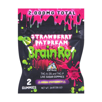 Delta Extrax Brain Rot Gummies | (2ct) 2000mg