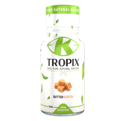 K-Tropix Butterscotch Kratom Shot, 110mg, 10mL