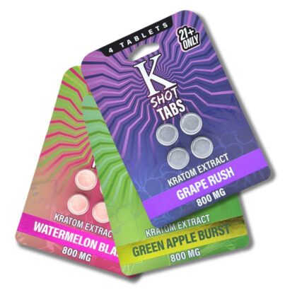 K-Shot Tabs Flavored Kratom Tablets 200mg x 4ct