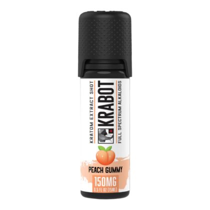 Krabot Peach Gummy Kratom Shot 150mg 15mL