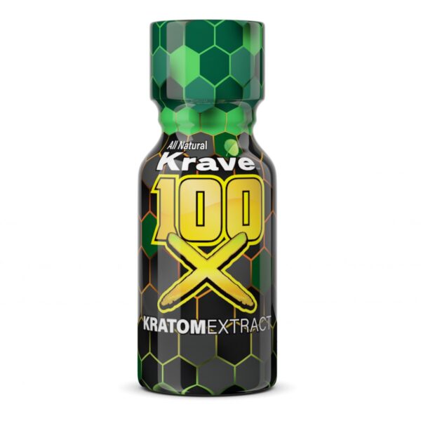 Krave 100X Kratom Liquid Extract Shot, 10mL