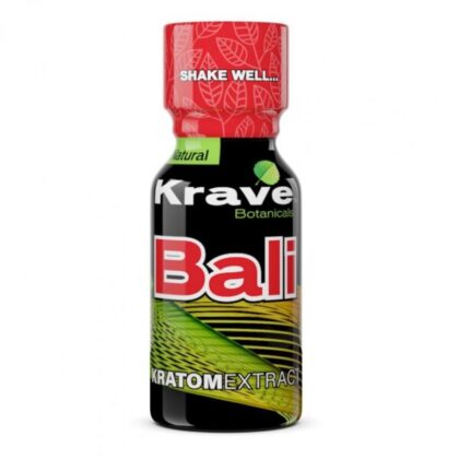 Krave Bali Kratom Extract Liquid Shot, 10mL