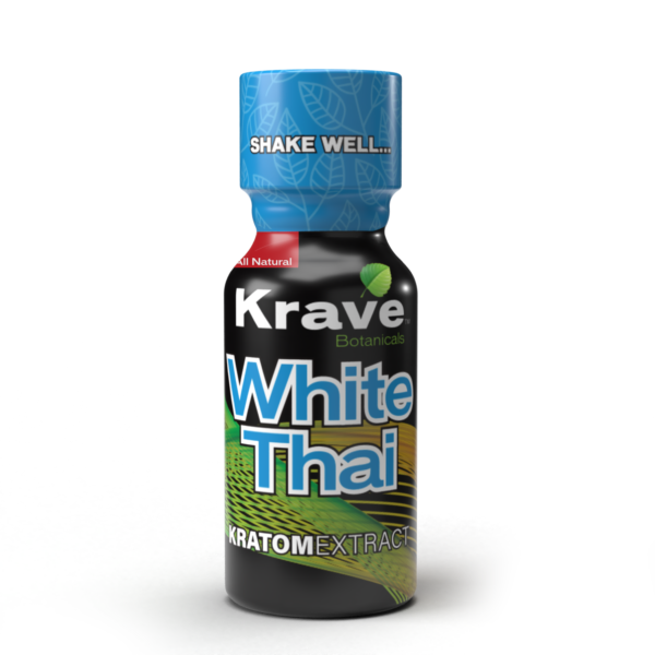 Krave White Thai Kratom Extract Shot, 10mL