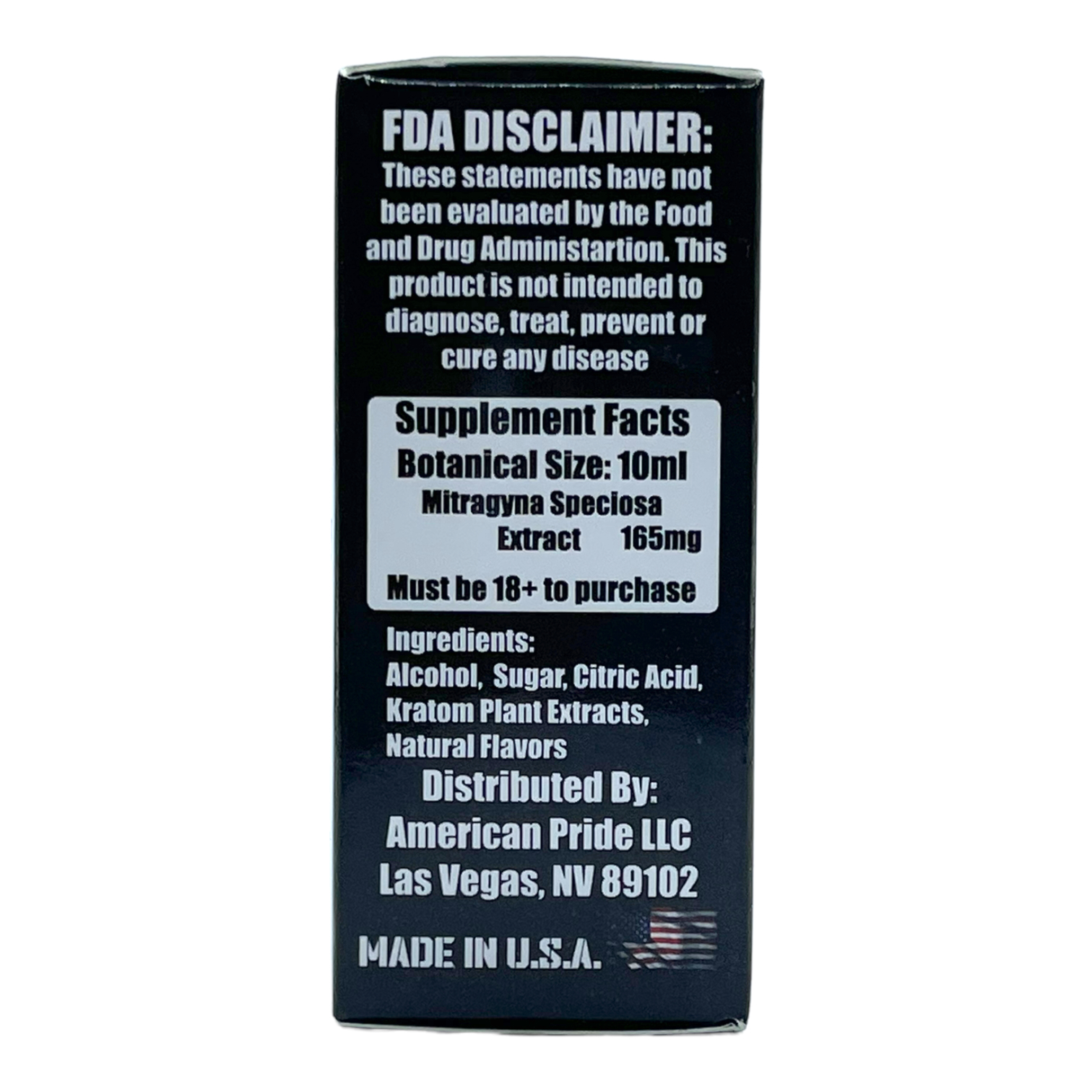 MITRA 165 Kratom White Chocolate Mocha Extract Shot 165mg 10mL - by MITRA 165
