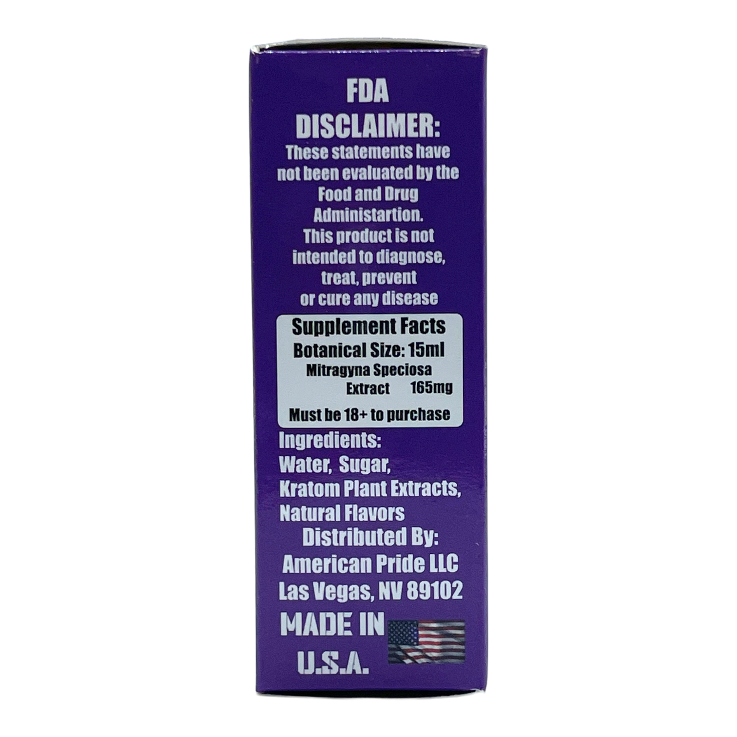 MITRA 165 Nano Kratom Mixed Berry Flavor Extract Shot 165mg 15mL - by MITRA 165
