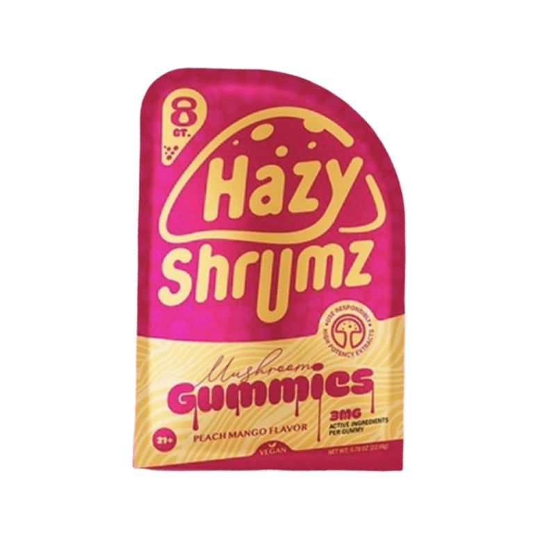 Hazy Shrumz Vegan Mushroom Gummies - Peach