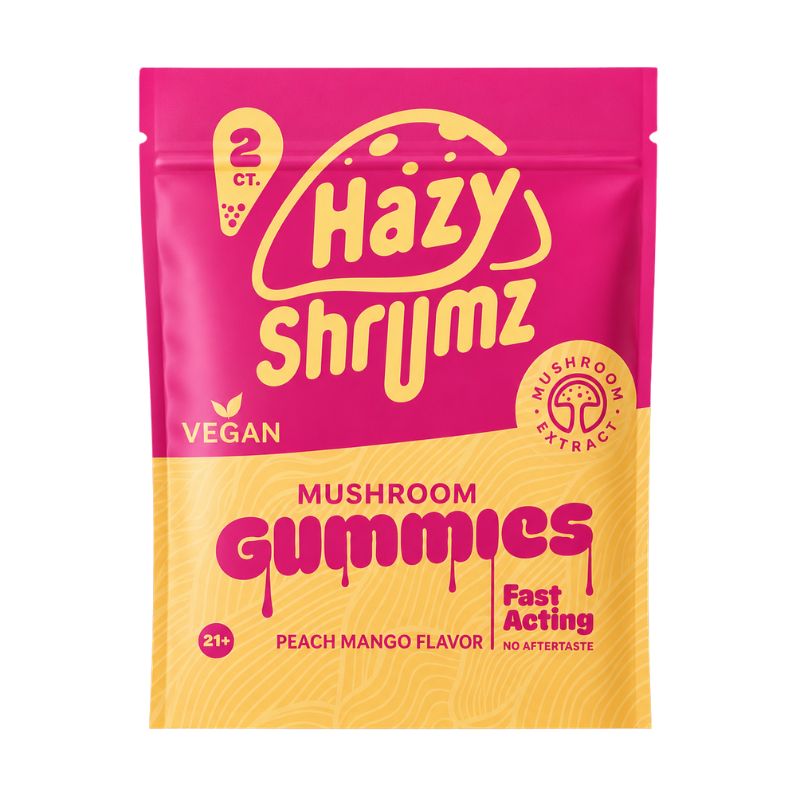 Hazy Shrumz Vegan Mushroom Gummies - Mango