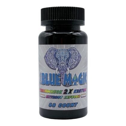Blue Magic Trainwreck 2X Kratom Capsules