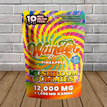 Wunder Mushroom 12000mg + Kanna 1000mg Gummies 10ct