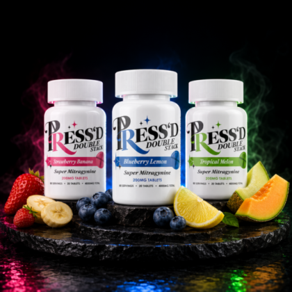 Press'd Double Stack Super Mitragynine Tablets 200mg 20ct