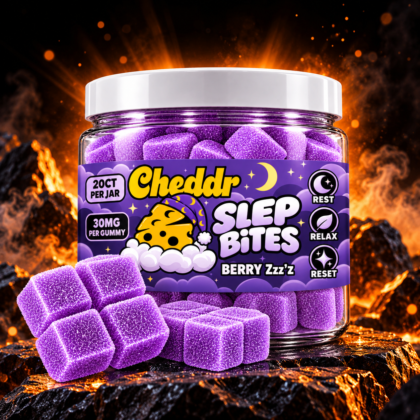 Cheddr Sleep Bites THC Gummies - Berry ZZZ'z - 20mg